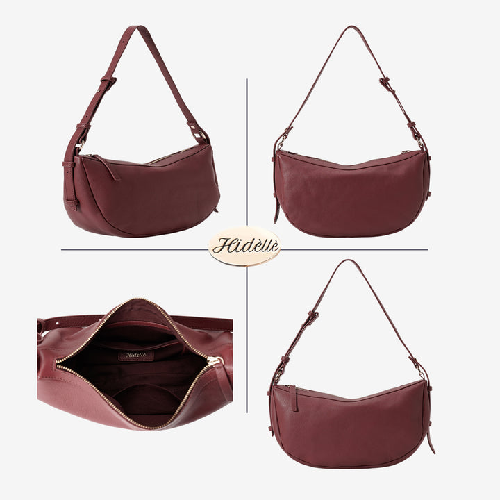 SOLENE SHOULDER BAG  BORDEUX