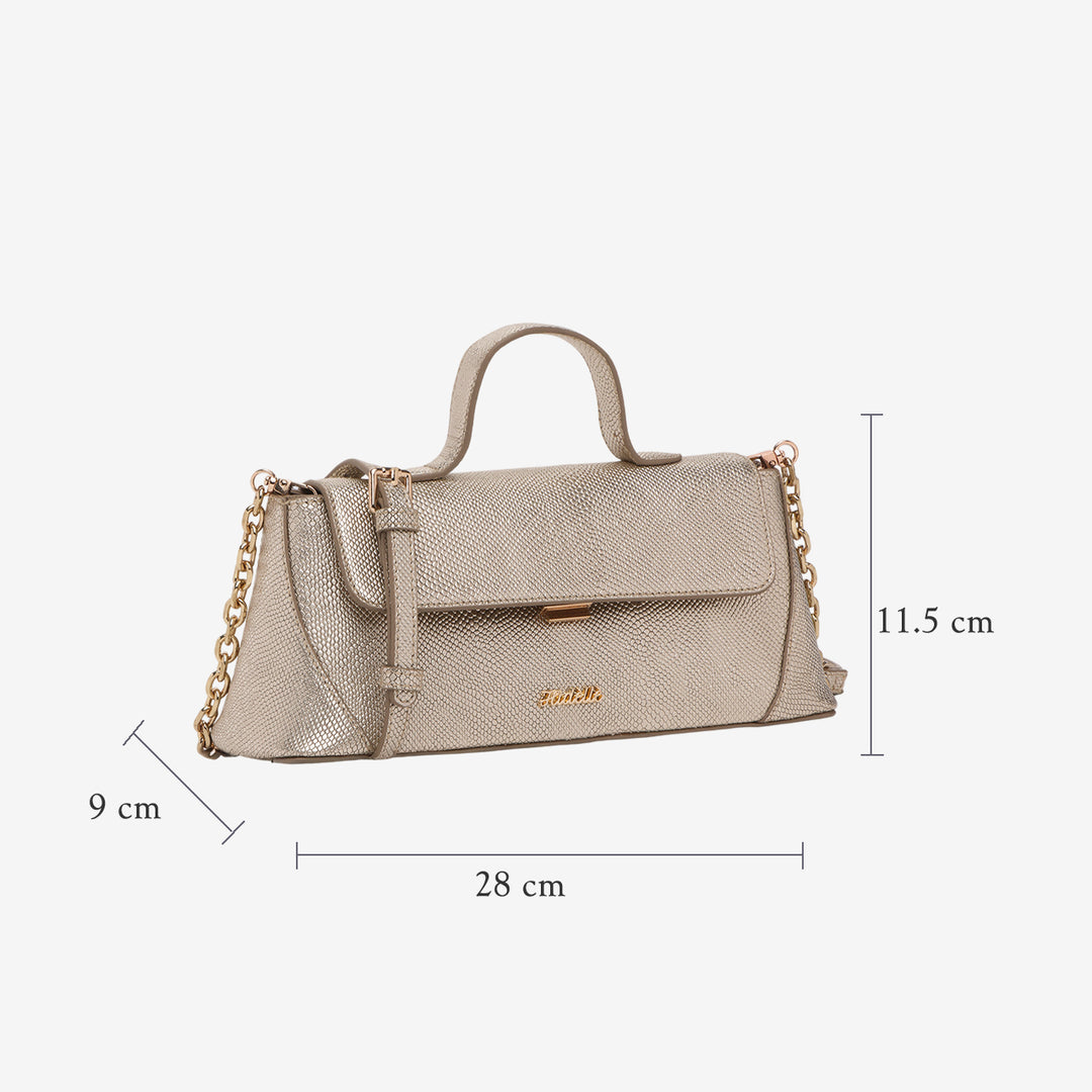 ALMA SHOULDER BAG LIGHT GOLD