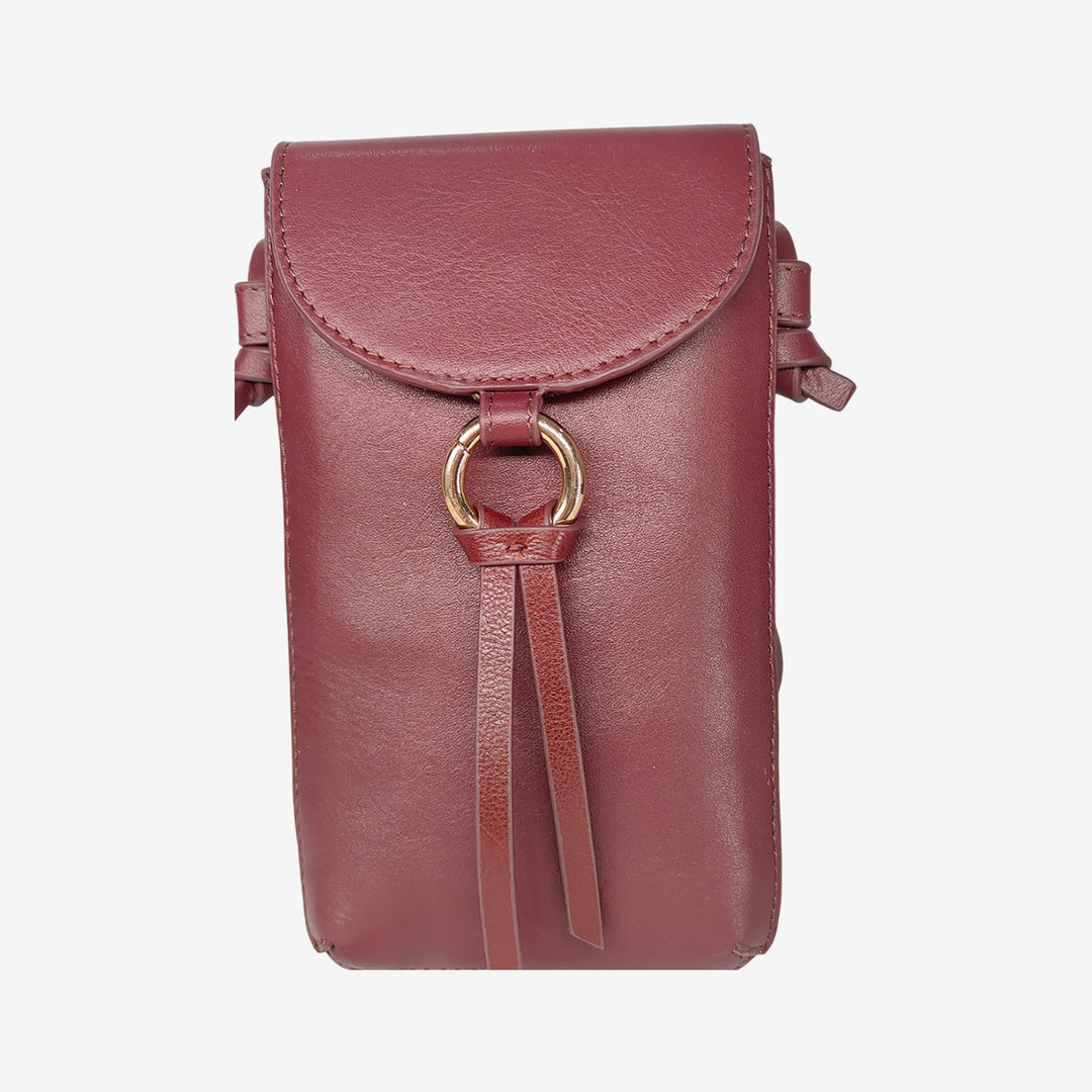 ROSE PHONE SLING BAG BORDEUX