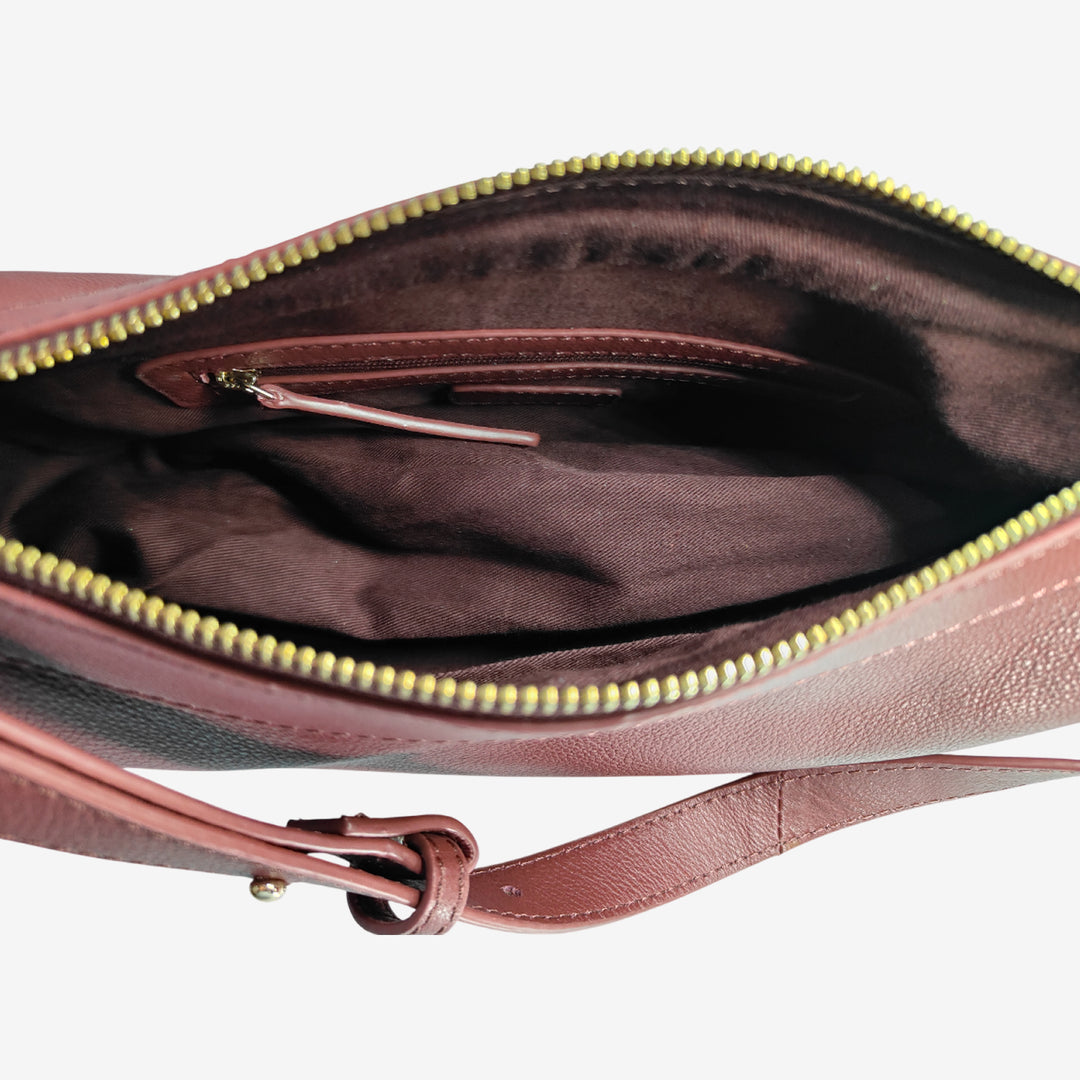 SOLENE SHOULDER BAG  BORDEUX