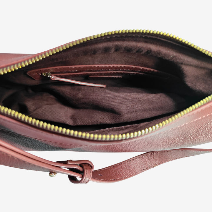 SOLENE SHOULDER BAG  BORDEUX
