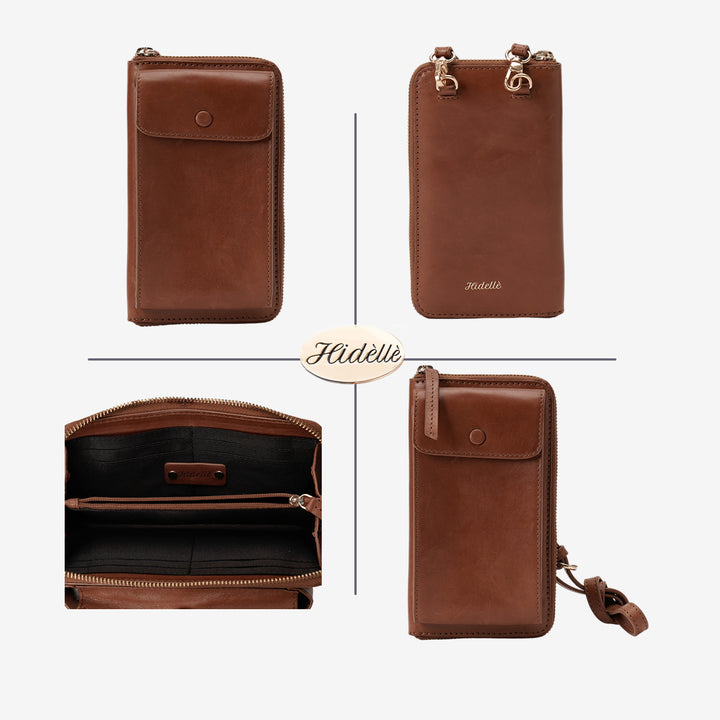 JANICE PHONE + WALLET SLING BAG TAN