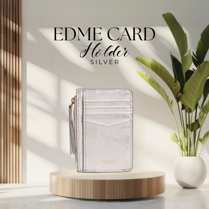 EDME CARD HOLDER SILVER