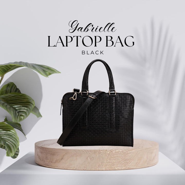 GABRIELLE LAPTOP BAG BLACK