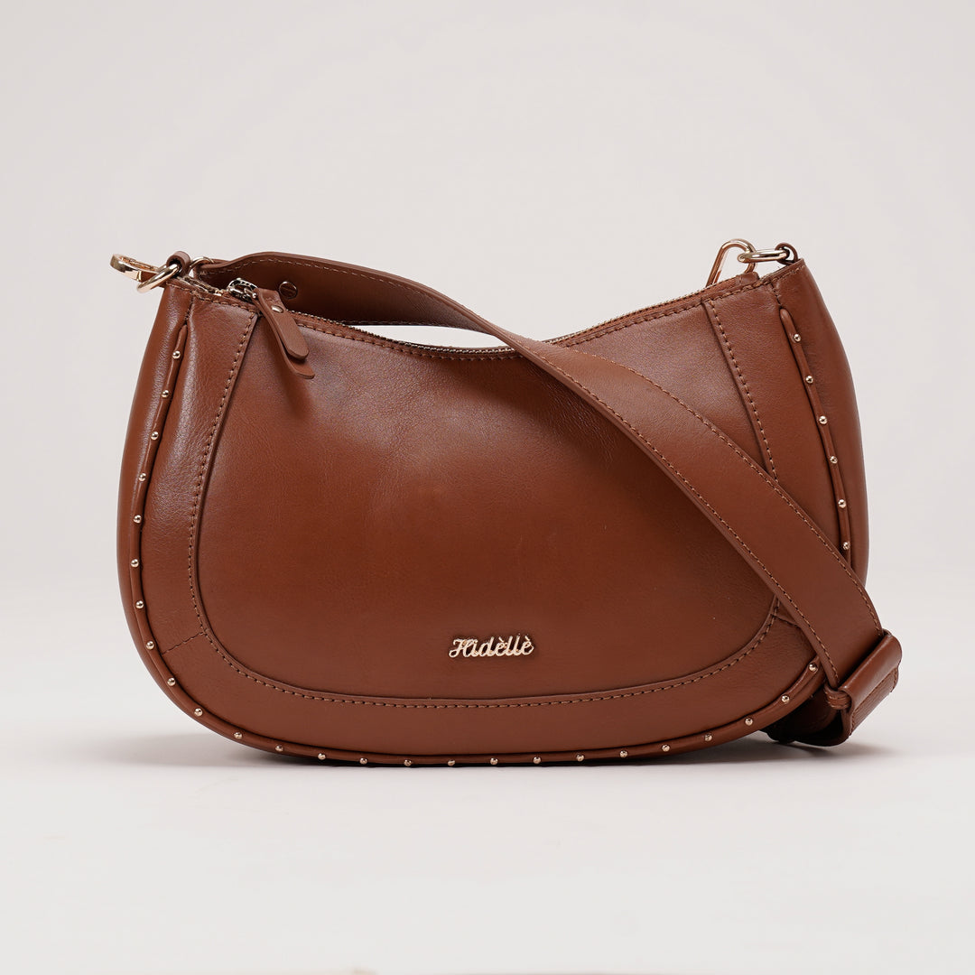 ELENORE SHOULDER BAG DARK BROWN