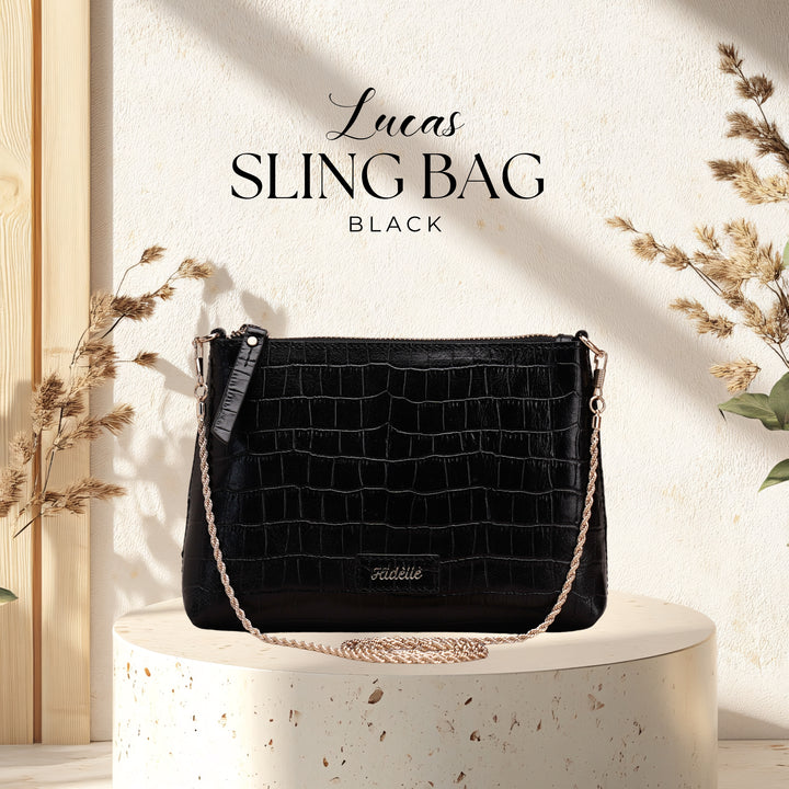 LUCAS SLING BAG BLACK