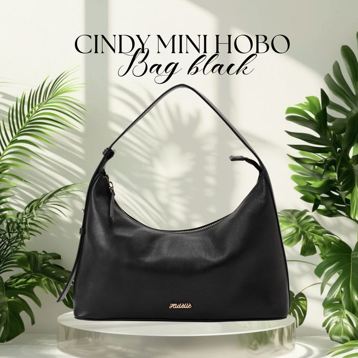 CINDY MINI HOBO BAG BLACK