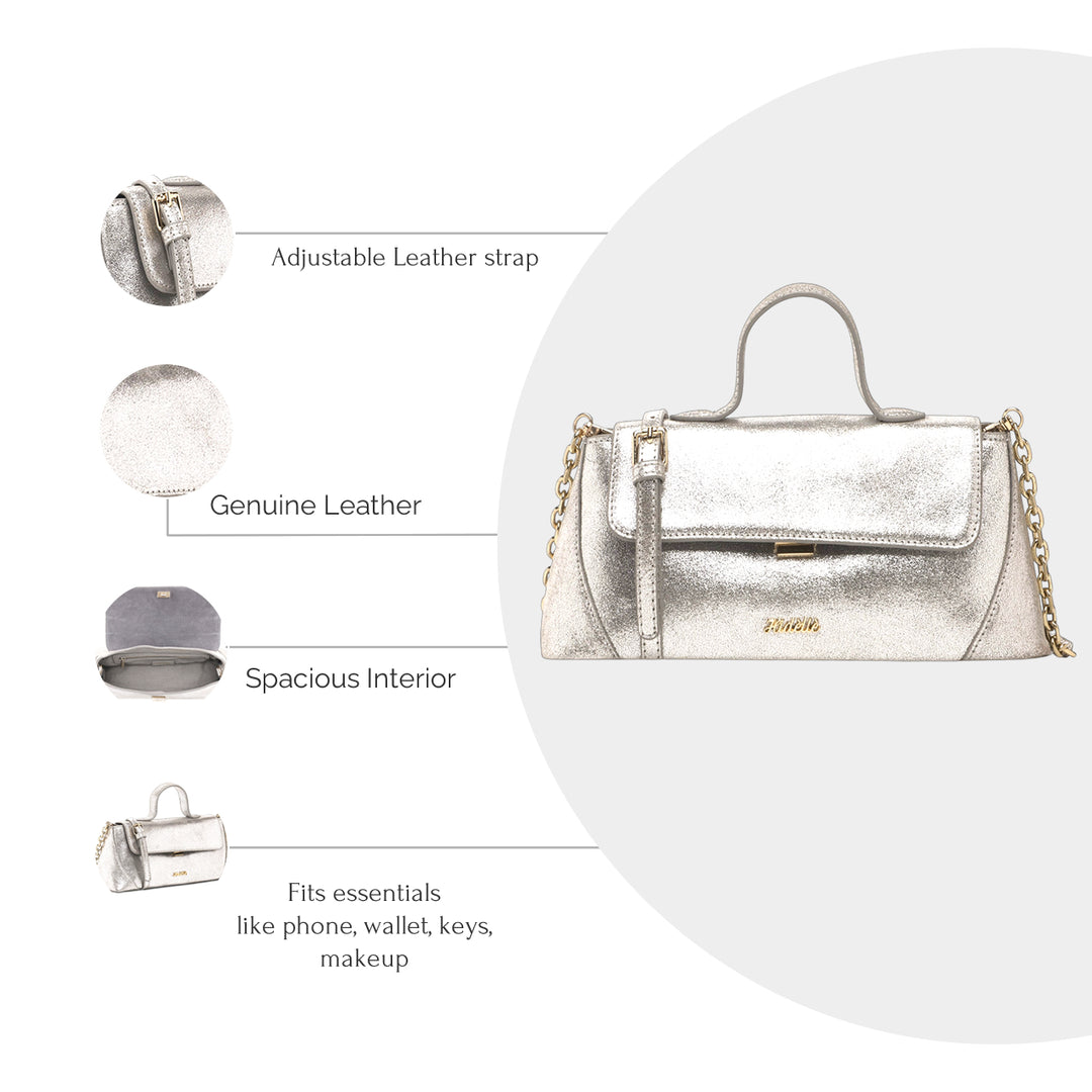 ALMA SHOULDER BAG SILVER