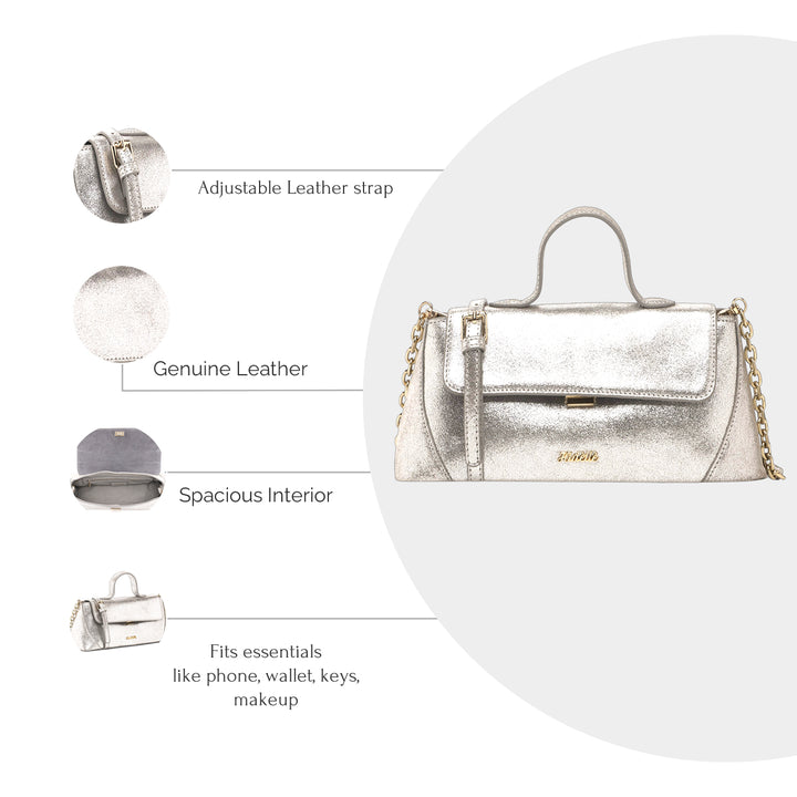 ALMA SHOULDER BAG SILVER
