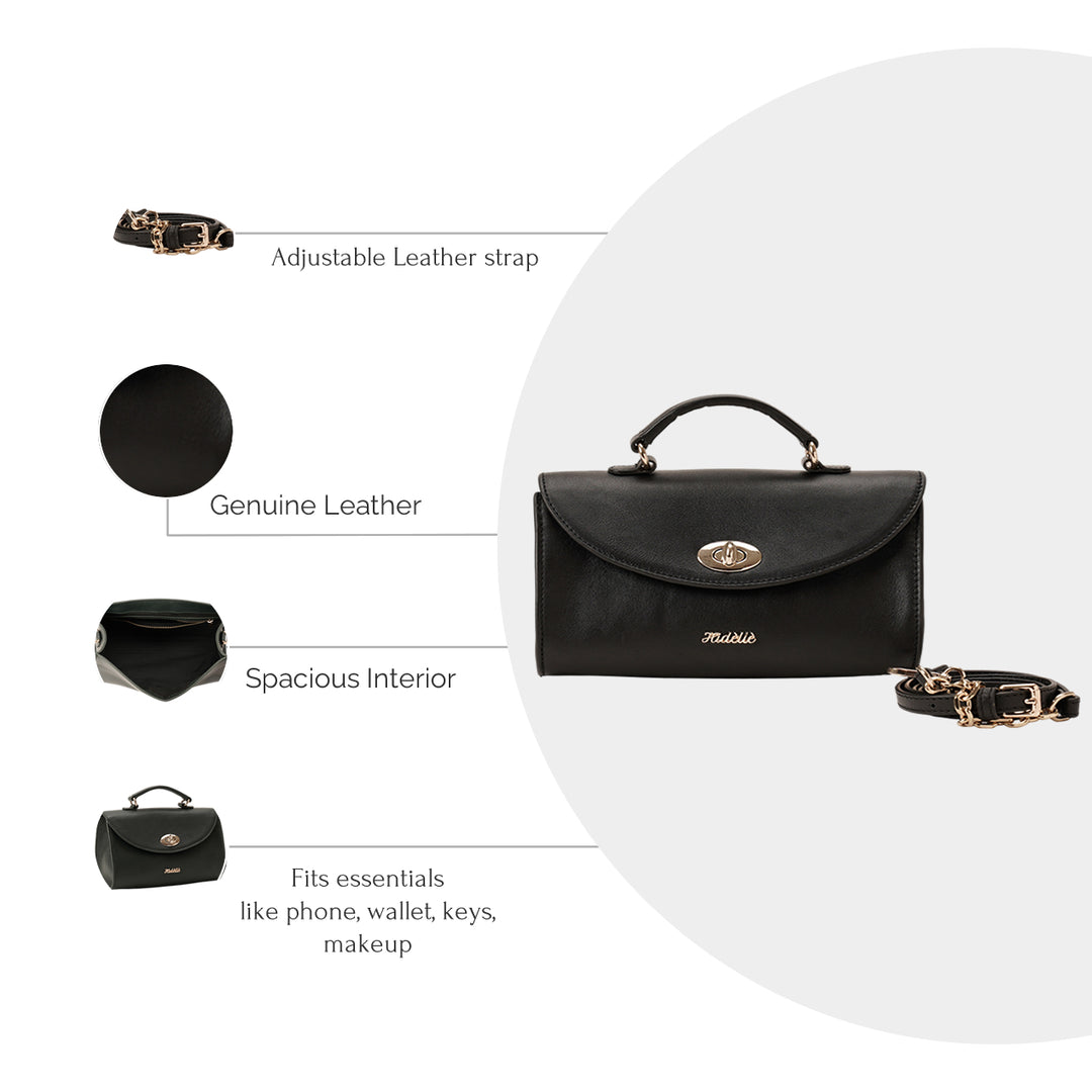 ELISA SHOULDER BAG BLACK