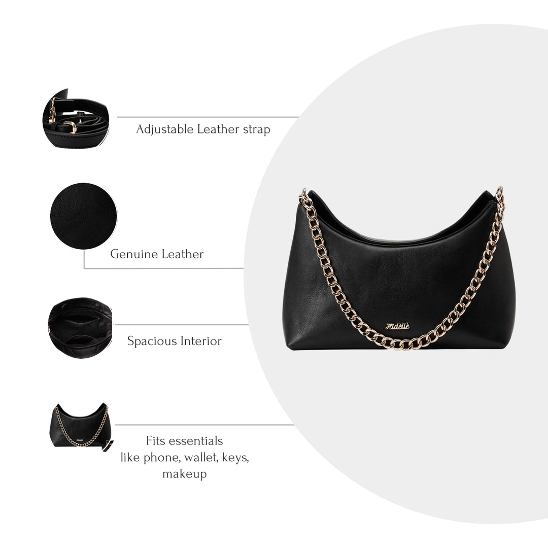 JADE SATCHEL BAG BLACK