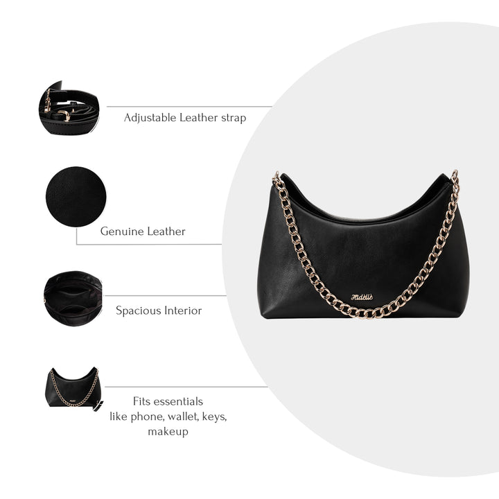 JADE SATCHEL BAG BLACK