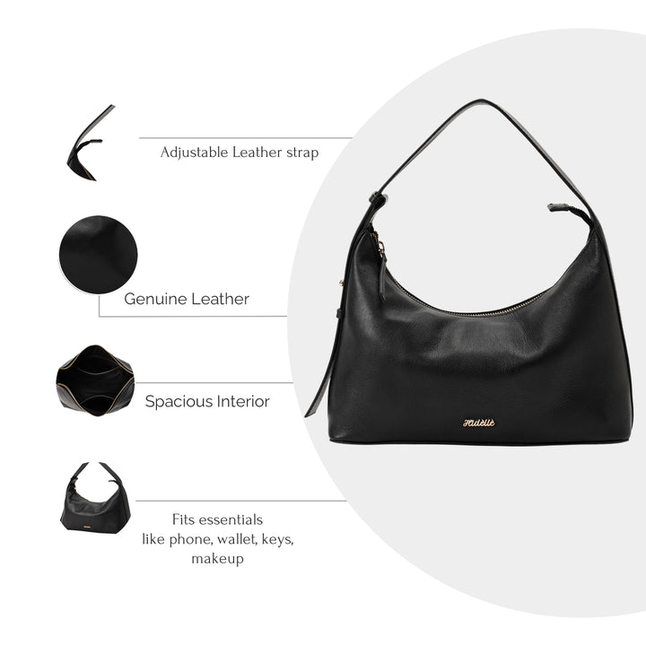 CINDY MINI HOBO BAG BLACK