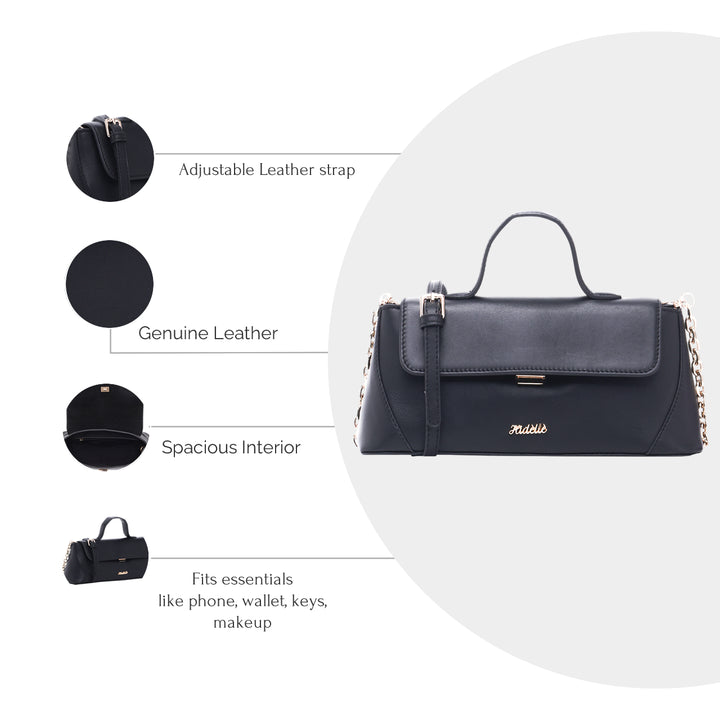 ALMA SHOULDER BAG BLACK