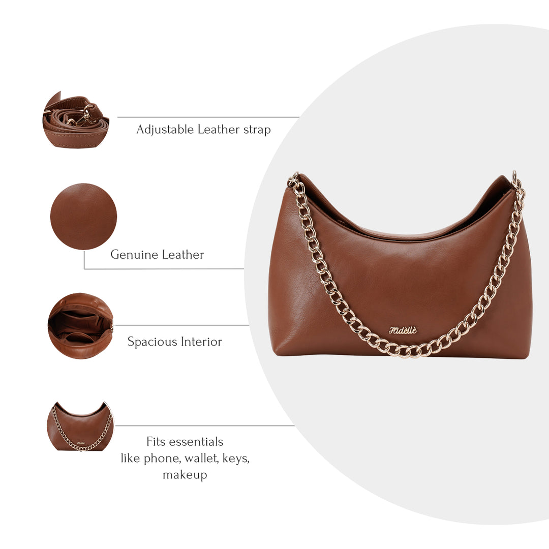 JADE SATCHEL BAG TAN