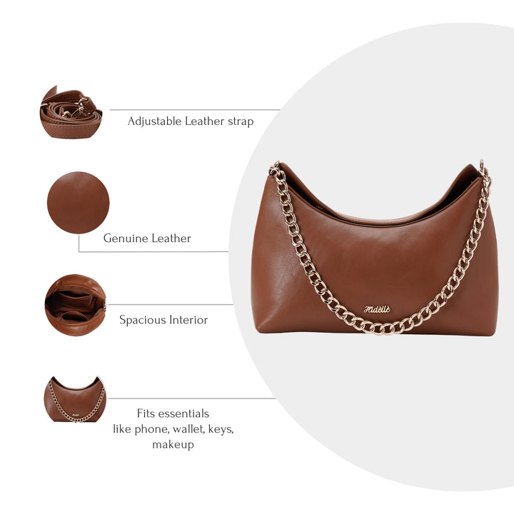 JADE SATCHEL BAG TAN