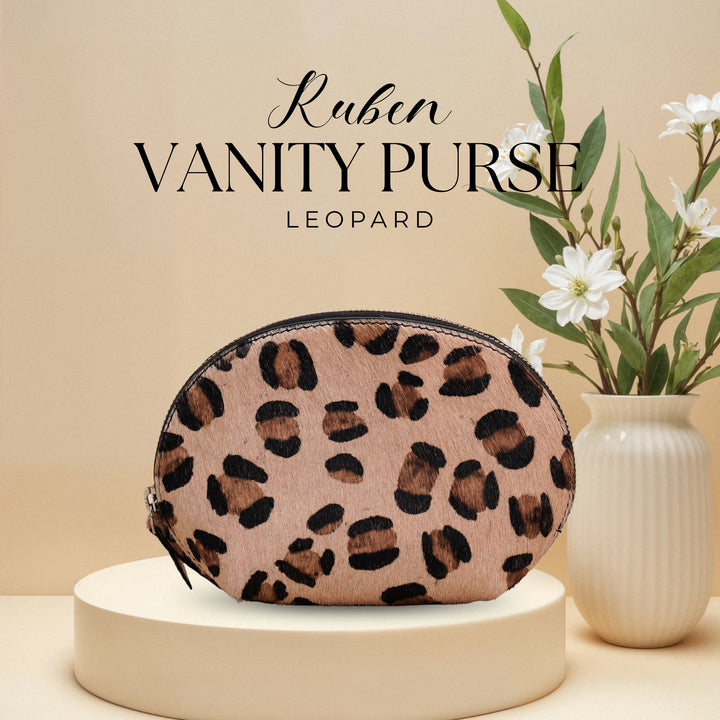 RUBEN VANITY PURSE LEOPARD
