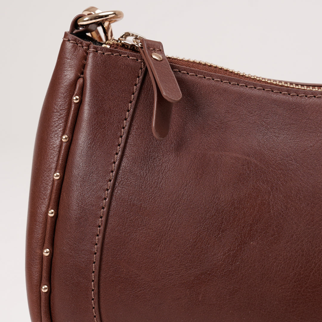 ELENORE SHOULDER BAG DARK BROWN