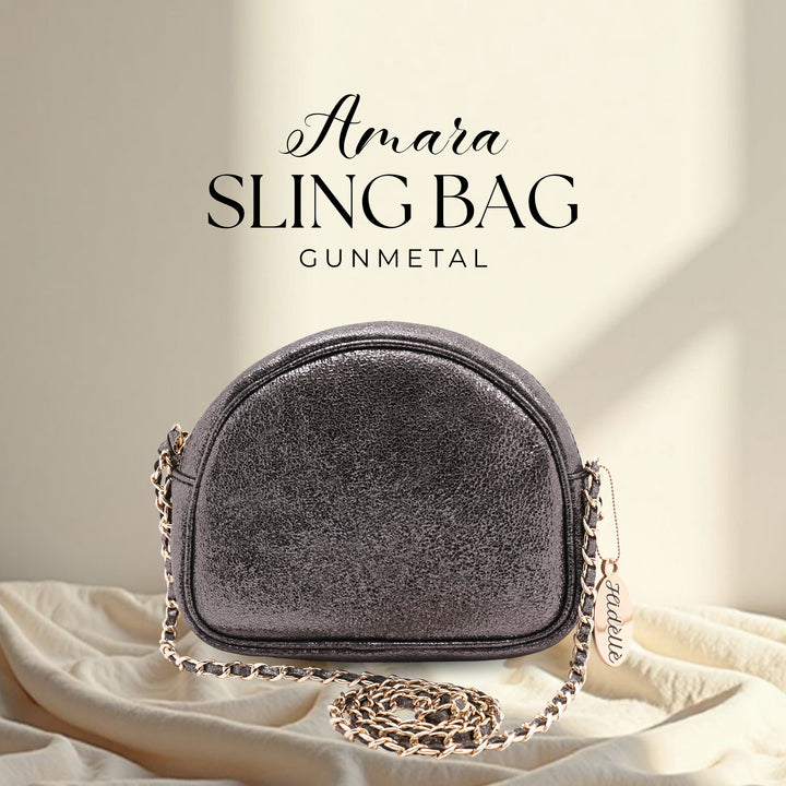 AMARA SLING BAG GUNMETAL