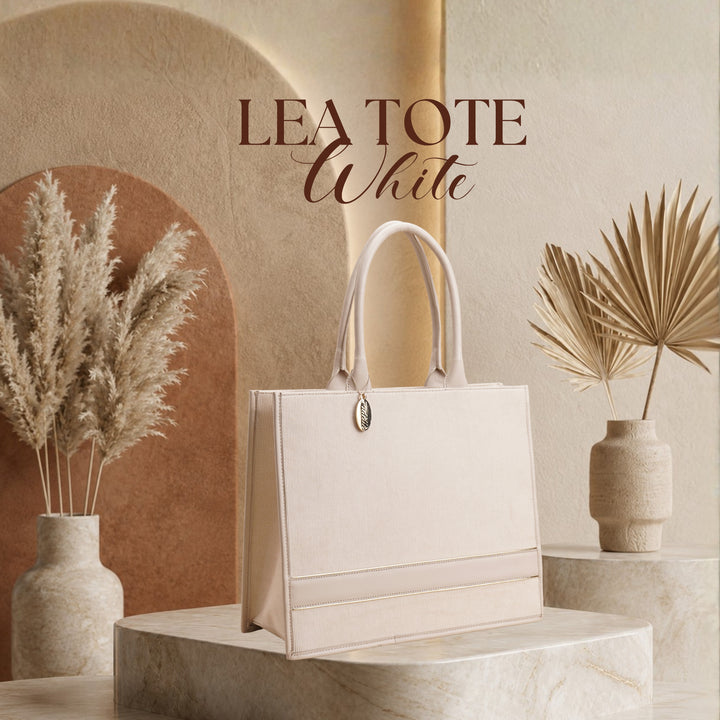 LEA TOTE WHITE