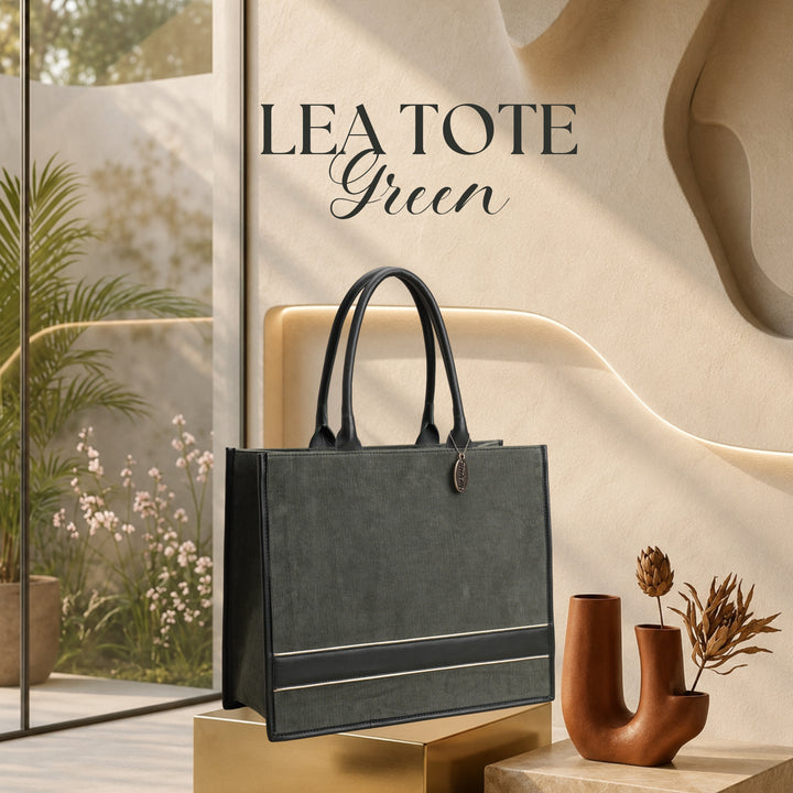 LEA TOTE GREEN