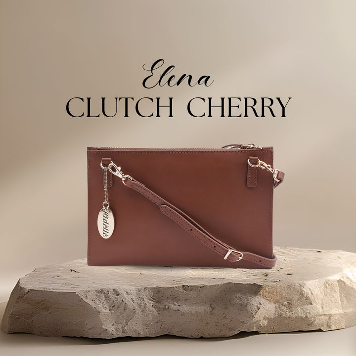 ELENA CLUTCH CHERRY