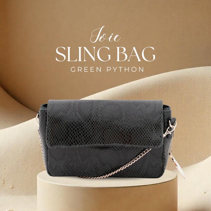 JOIE SLING BAG GREEN PYTHON