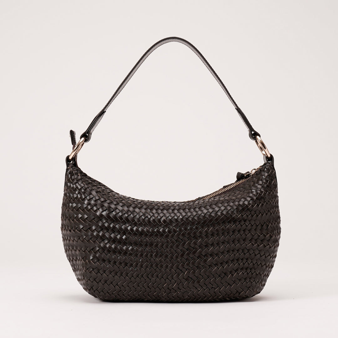 SIMONE SHOULDER BAG DARK BROWN