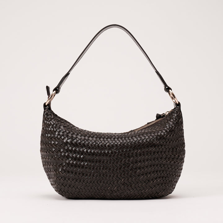 SIMONE SHOULDER BAG DARK BROWN