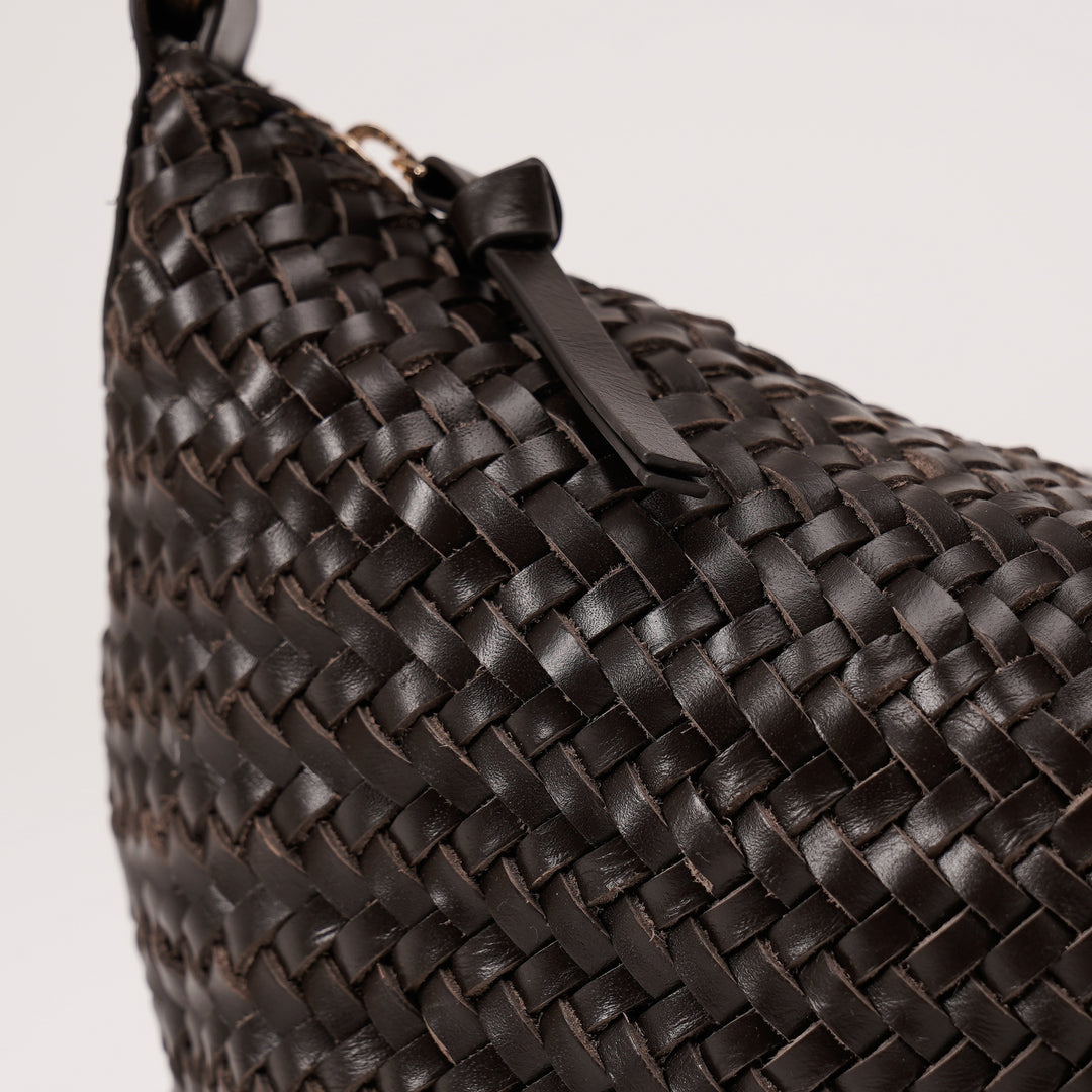 SIMONE SHOULDER BAG DARK BROWN