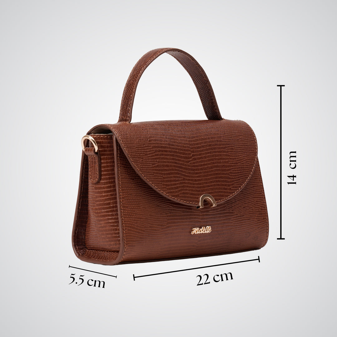 COLETTE SLING BAG TAN LIZARD