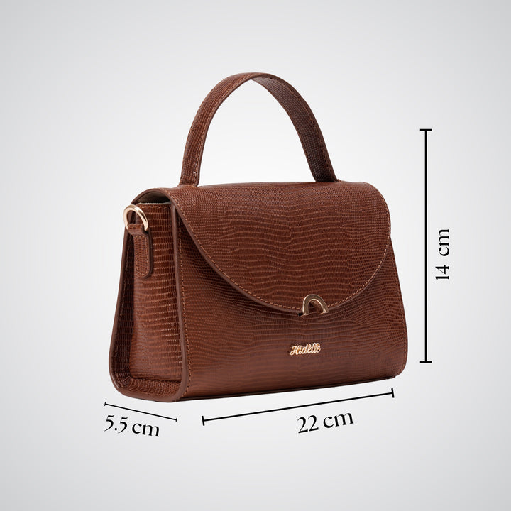 COLETTE SLING BAG TAN LIZARD