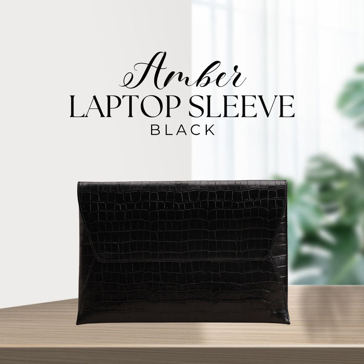 AMBER LAPTOP SLEEVE BLACK