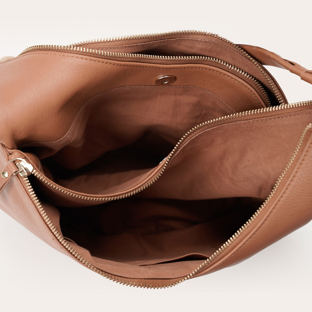 AUDREY HOBO TAN