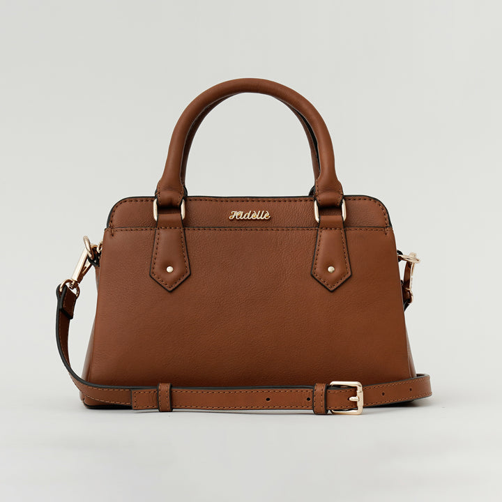 EVELYNE SATCHEL BAG TAN