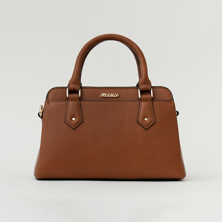 EVELYNE SATCHEL BAG TAN