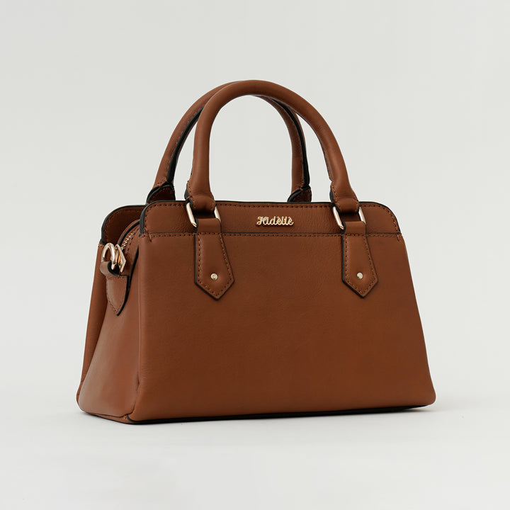 EVELYNE SATCHEL BAG TAN