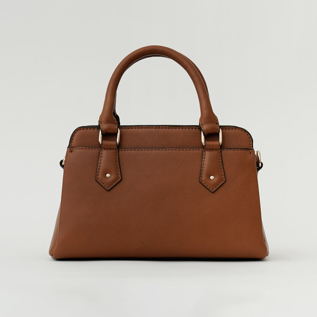 EVELYNE SATCHEL BAG TAN