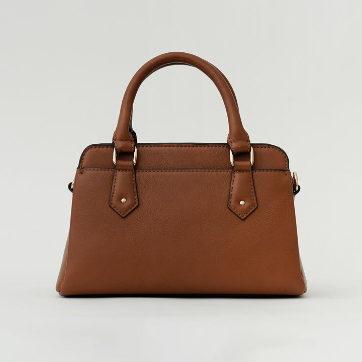EVELYNE SATCHEL BAG TAN