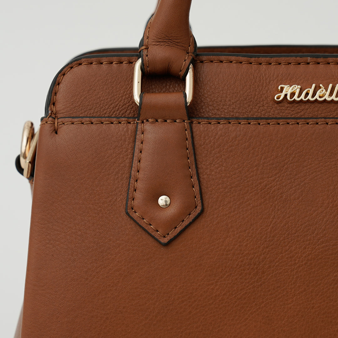 EVELYNE SATCHEL BAG TAN