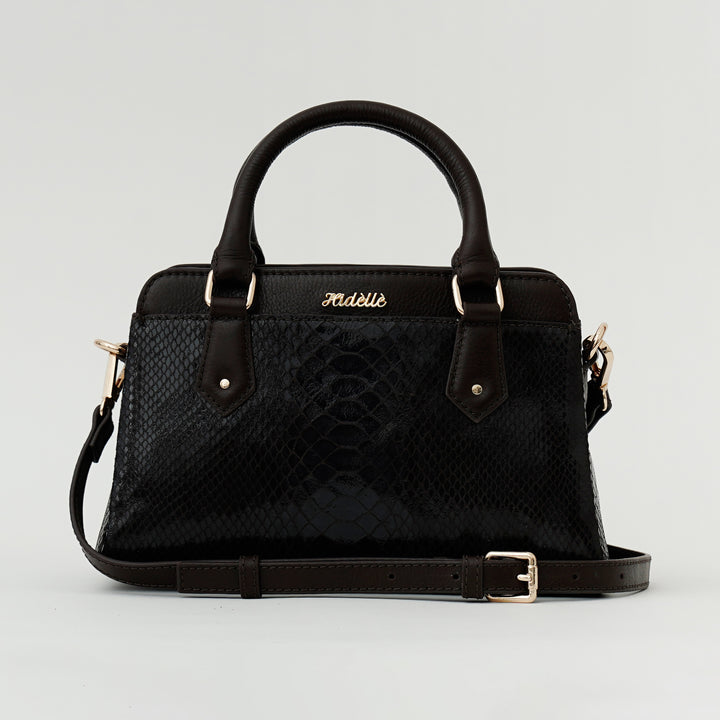 EVELYNE SATCHEL BAG BROWN