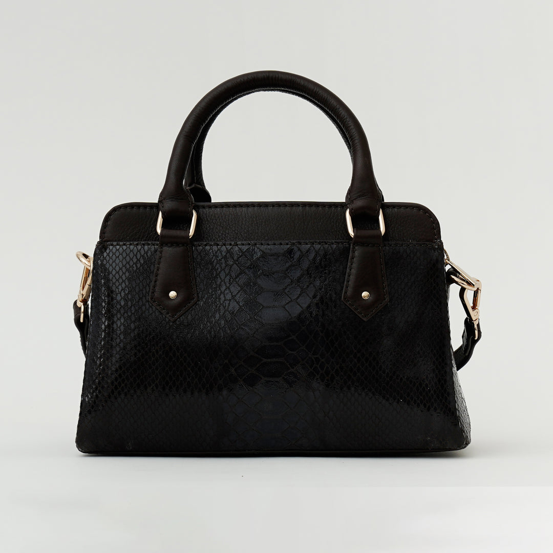 EVELYNE SATCHEL BAG BROWN