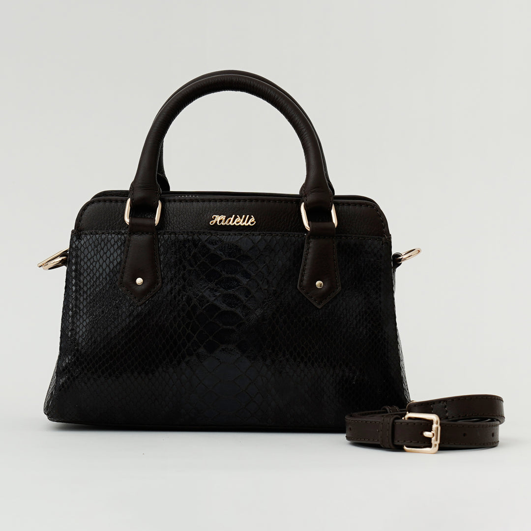 EVELYNE SATCHEL BAG BROWN