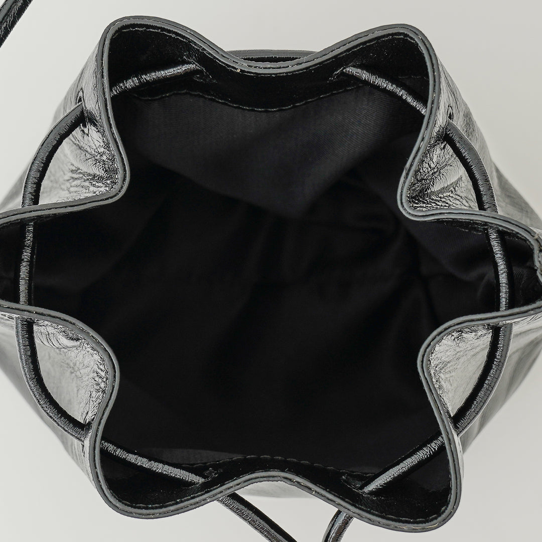 VALENTINE SLING BAG BLACK CROCO