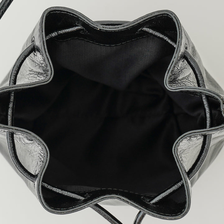 VALENTINE SLING BAG BLACK CROCO
