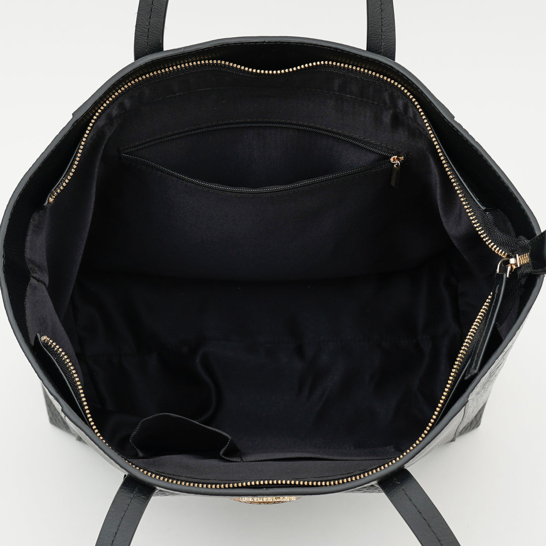 MARION TOTE BAG BLACK CROCO