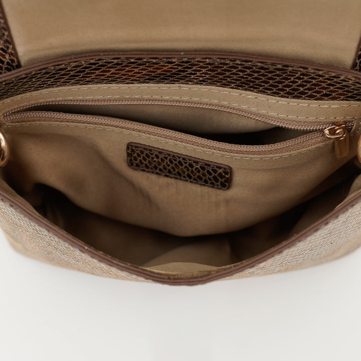 CHLOE PYTHON SLING BAG TAN