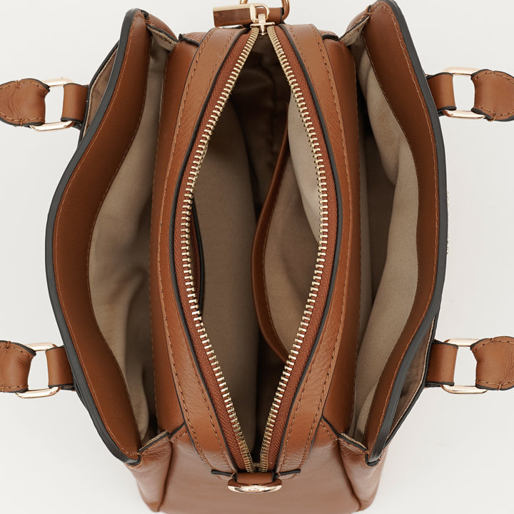 EVELYNE SATCHEL BAG TAN