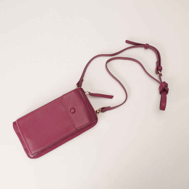 JANICE PHONE + WALLET SLING BAG PINK