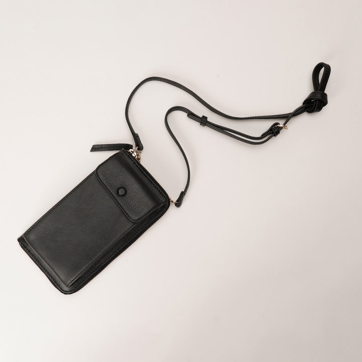 JANICE PHONE + WALLET SLING BAG BLACK